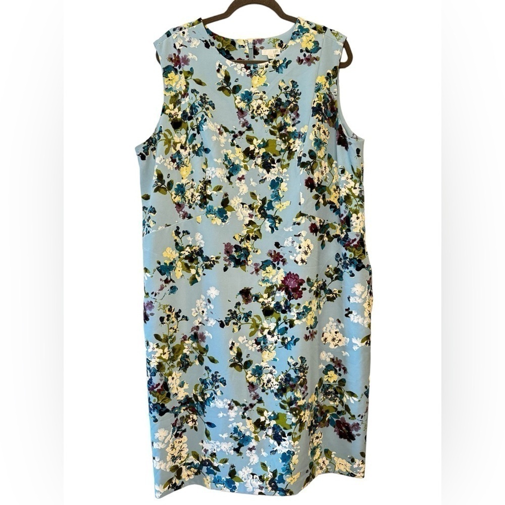 J Jill Sleeveless Stretch Shift Dress Size 20